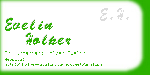 evelin holper business card
